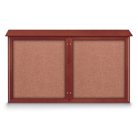 United Visual Products Open Faced Traditional Corkboard, 72x48" UV646A-WHITE-FORBO